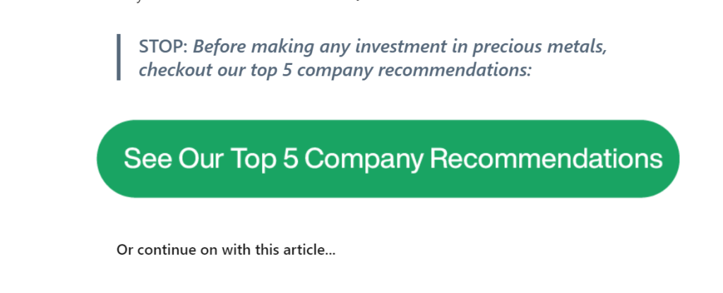 top gold ira companies list