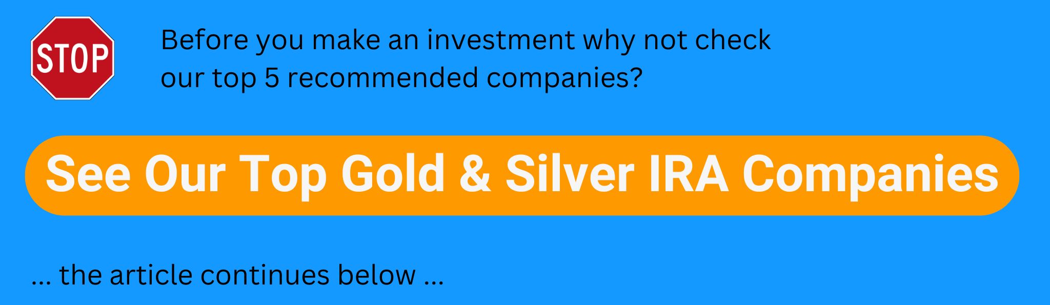 top gold and silver IRA companies article CTA