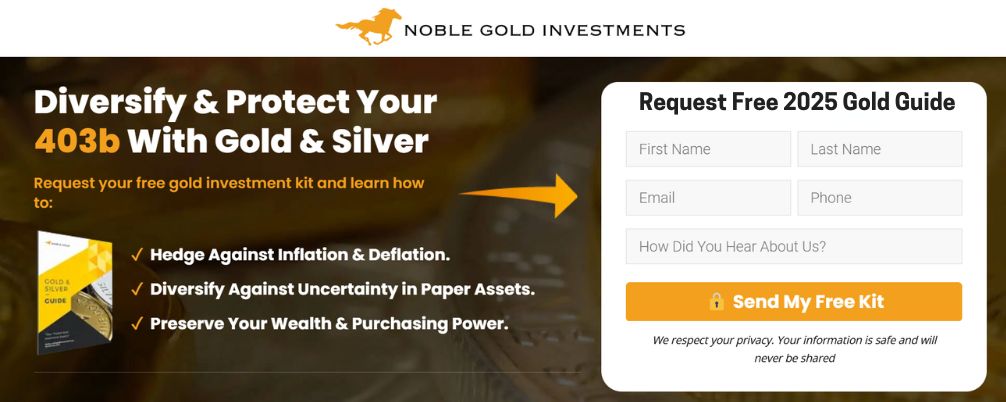 Noble Gold Investments 403b rollover Gold IRA guide